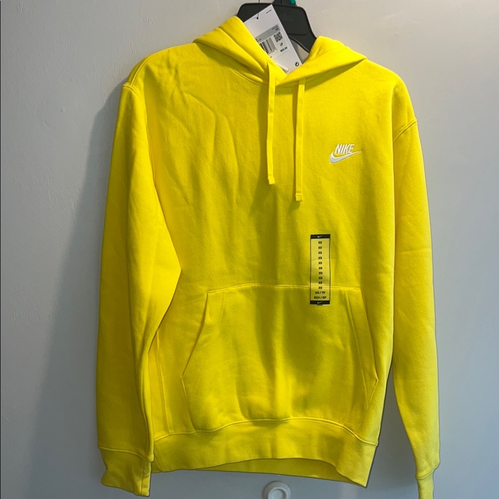 Nike Men's Yellow Hoodie